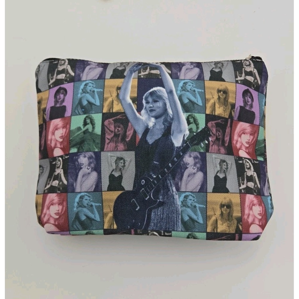 Taylor Swift Eras Tour Canvas Tote Bag Makeup Bag 2 Keychains 48 Stickers NEW - Picture 7 of 16